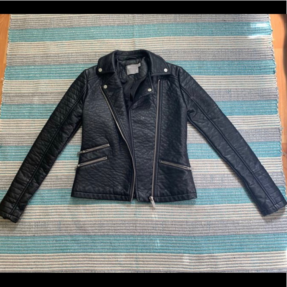 asos vegan leather jacket TALL